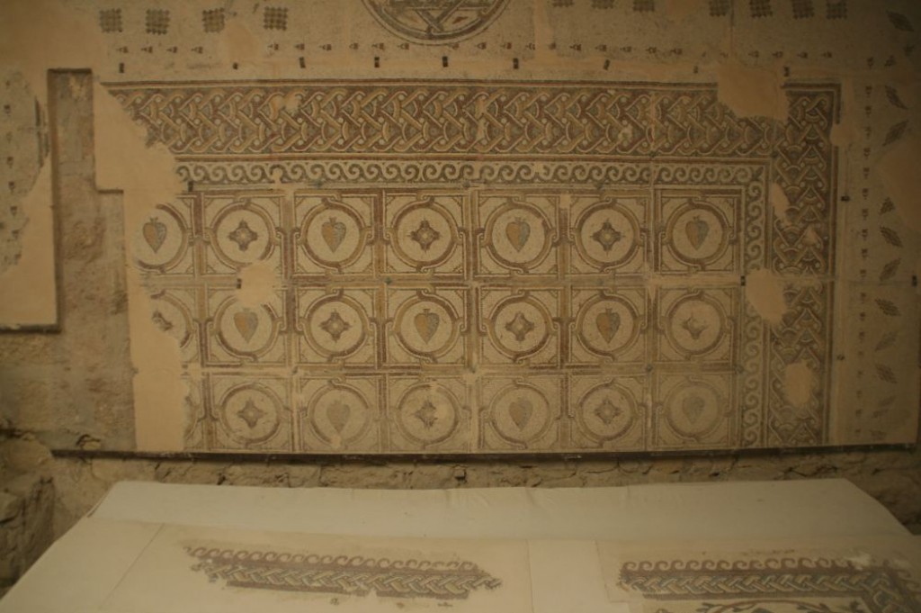 Mosaics inside Moses Memorial Church.